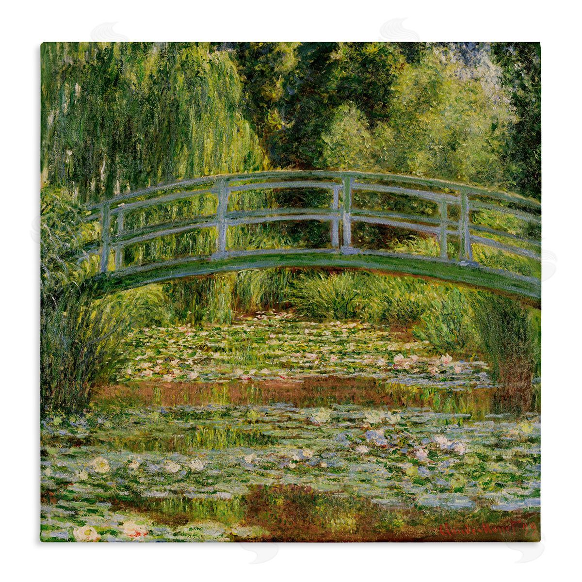 Water Lily Pond Monet Classic Painting Canvas Wall Art, Home Decor by Claude Monet