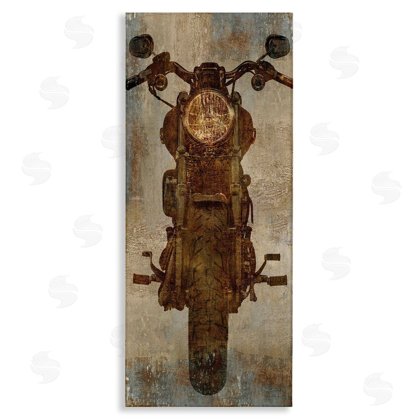 Dylan Mattews | Motorcycle Silhouette Rustic Pattern