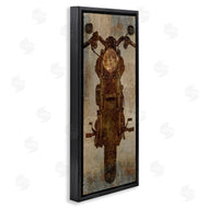 Dylan Mattews | Motorcycle Silhouette Rustic Pattern