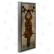 Dylan Mattews | Motorcycle Silhouette Rustic Pattern