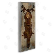Dylan Mattews | Motorcycle Silhouette Rustic Pattern