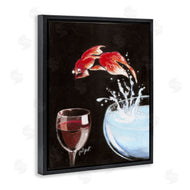 Jean-Pierre Got | Fish Leaping Into Wine Glass
