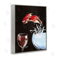 Jean-Pierre Got | Fish Leaping Into Wine Glass