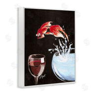 Jean-Pierre Got | Fish Leaping Into Wine Glass