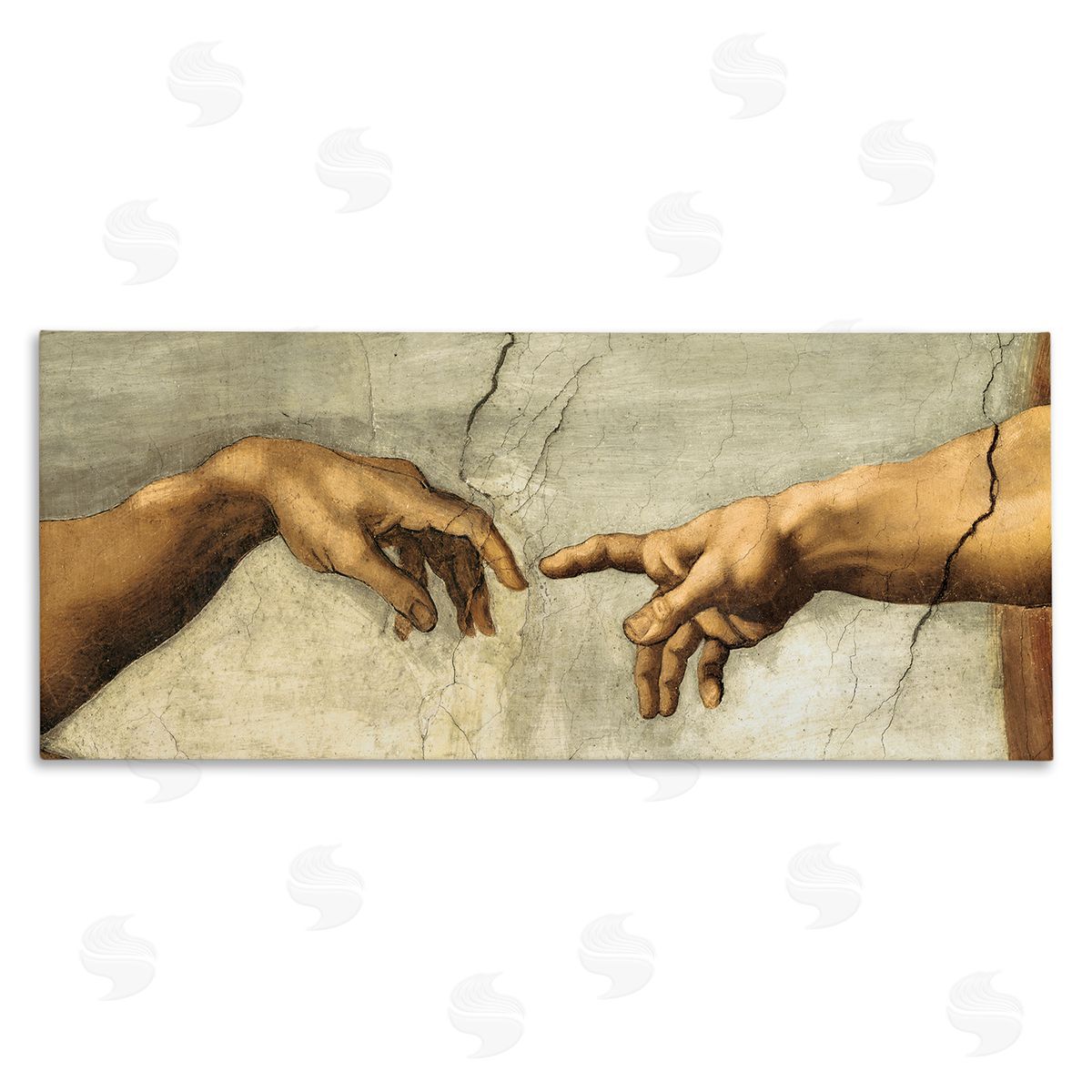 Hands of The Creation Religious Painting Canvas Wall Art, Home Decor by Michelangelo
