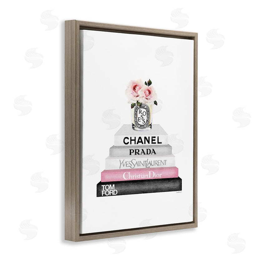 Amanda Greenwood | Pink Flower Black Bookstack