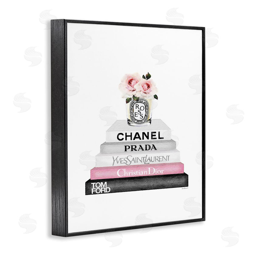 Amanda Greenwood | Pink Flower Black Bookstack