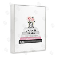 Amanda Greenwood | Pink Flower Black Bookstack