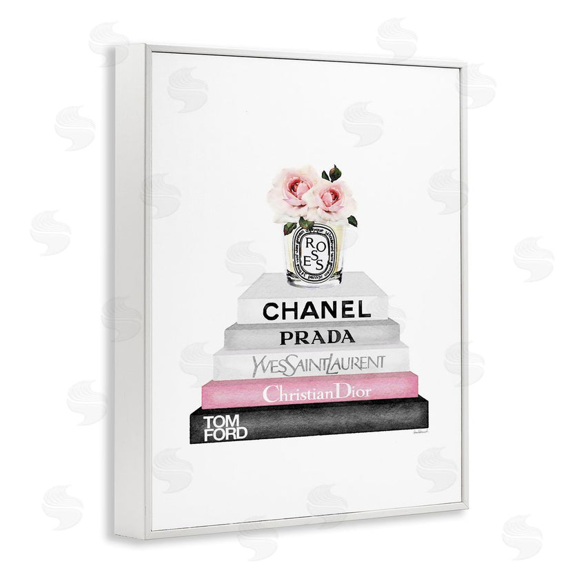 Amanda Greenwood | Pink Flower Black Bookstack