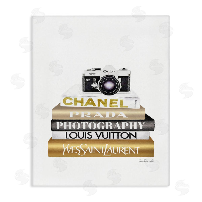 Amanda Greenwood | Camera Gold Black Bookstack
