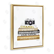 Amanda Greenwood | Camera Gold Black Bookstack