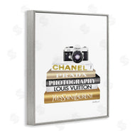 Amanda Greenwood | Camera Gold Black Bookstack