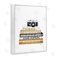 Amanda Greenwood | Camera Gold Black Bookstack