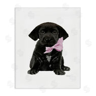 Amanda Greenwood | Black Puppy Pink Bow