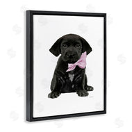 Amanda Greenwood | Black Puppy Pink Bow