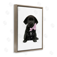 Amanda Greenwood | Black Puppy Pink Bow