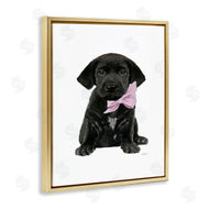 Amanda Greenwood | Black Puppy Pink Bow