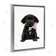 Amanda Greenwood | Black Puppy Pink Bow