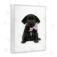 Amanda Greenwood | Black Puppy Pink Bow
