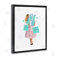 Amanda Greenwood | Woman Shopping Blue Pink Glam