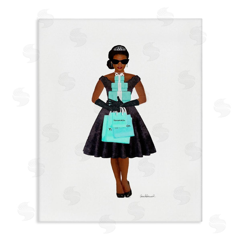 Amanda Greenwood | Woman Shopping Blue Glam Fashion