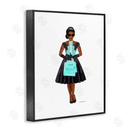 Amanda Greenwood | Woman Shopping Blue Glam Fashion