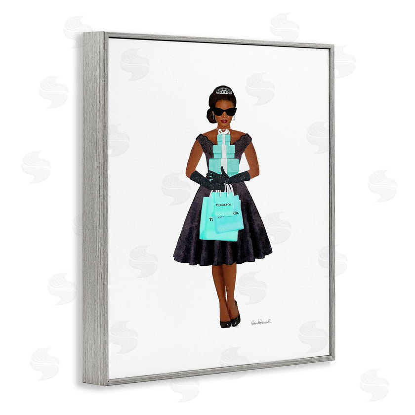 Amanda Greenwood | Woman Shopping Blue Glam Fashion