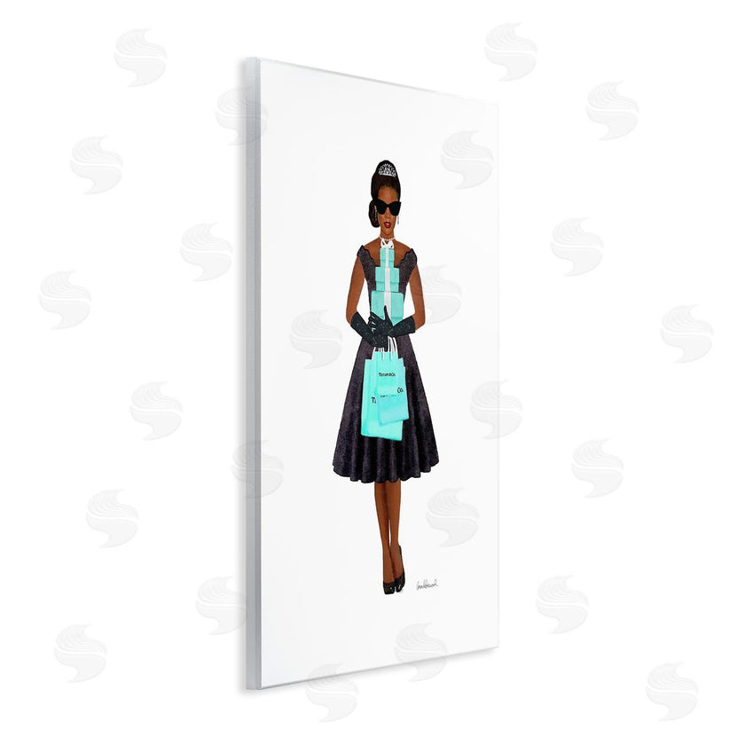 Amanda Greenwood | Woman Shopping Blue Glam Fashion