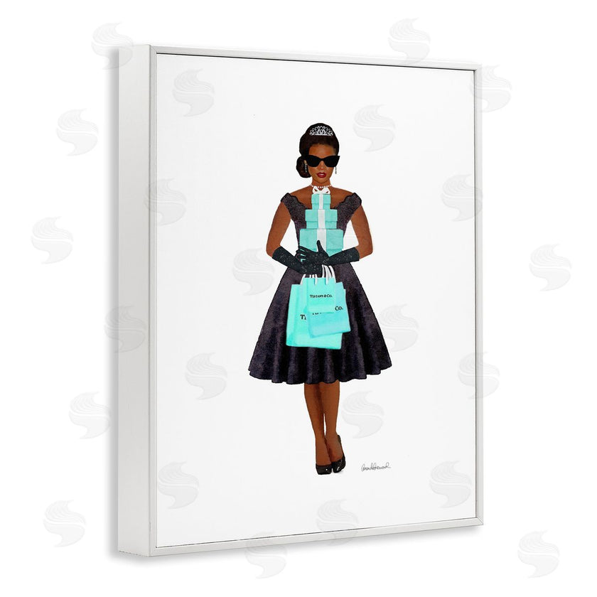 Amanda Greenwood | Woman Shopping Blue Glam Fashion