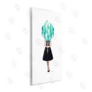 Amanda Greenwood | Blue Balloon Black Dress Woman