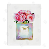 Amanda Greenwood | Pink Gold Flower Perfume Fashion