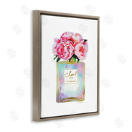 Amanda Greenwood | Pink Gold Flower Perfume Fashion