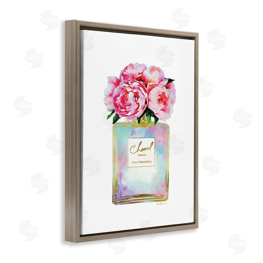 Amanda Greenwood | Pink Gold Flower Perfume Fashion