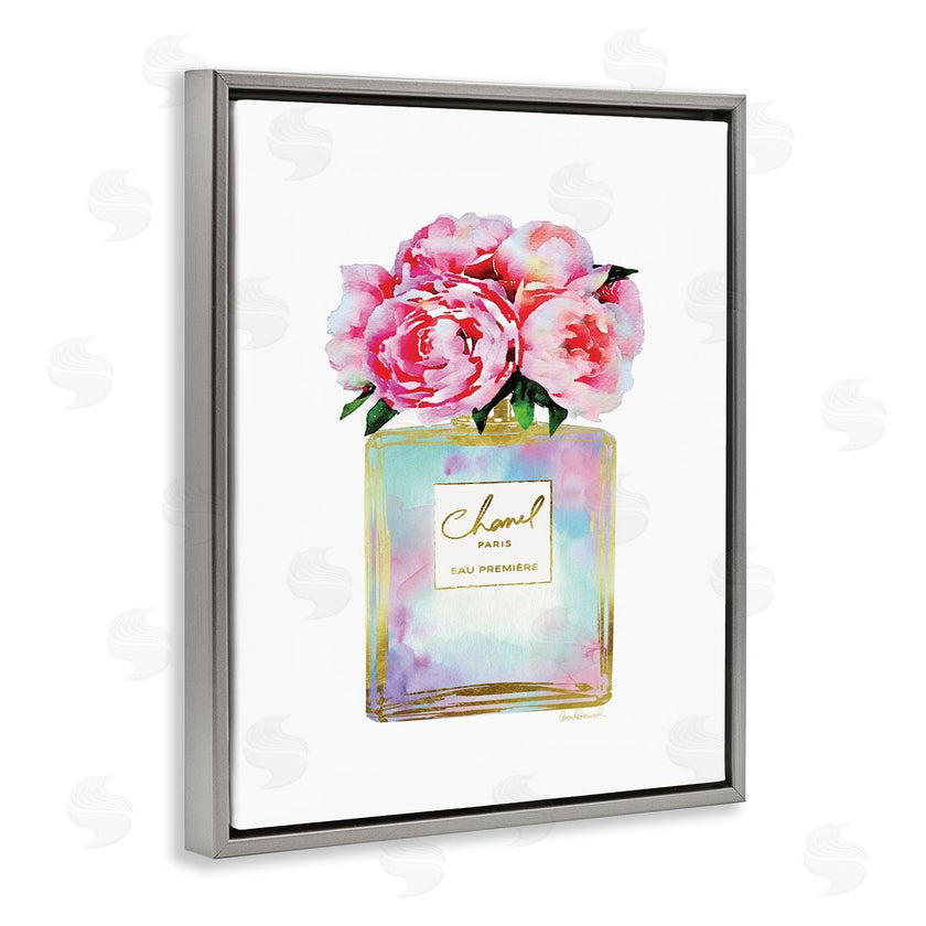 Amanda Greenwood | Pink Gold Flower Perfume Fashion