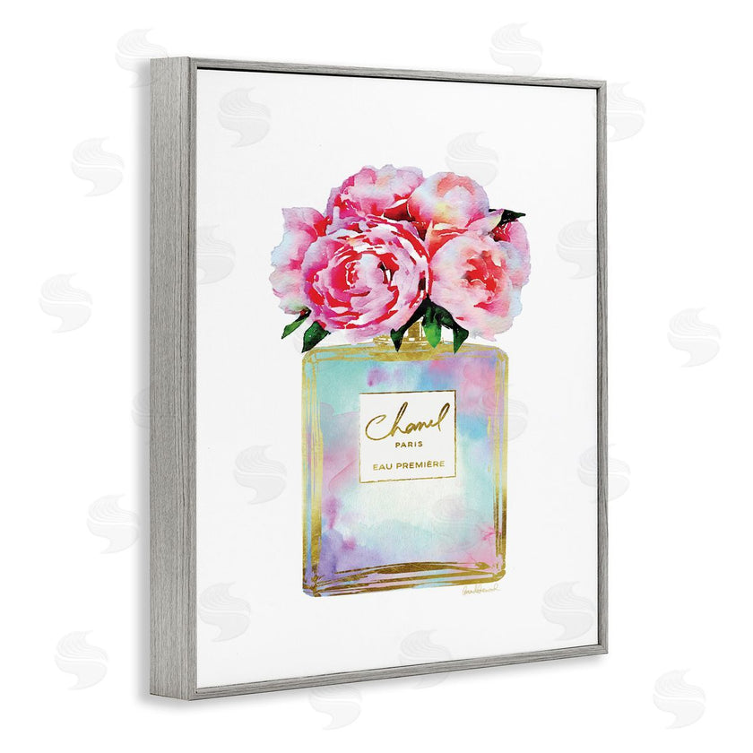 Amanda Greenwood | Pink Gold Flower Perfume Fashion