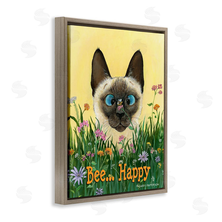 Gary Patterson | Bee Happy Funny Cat Pet
