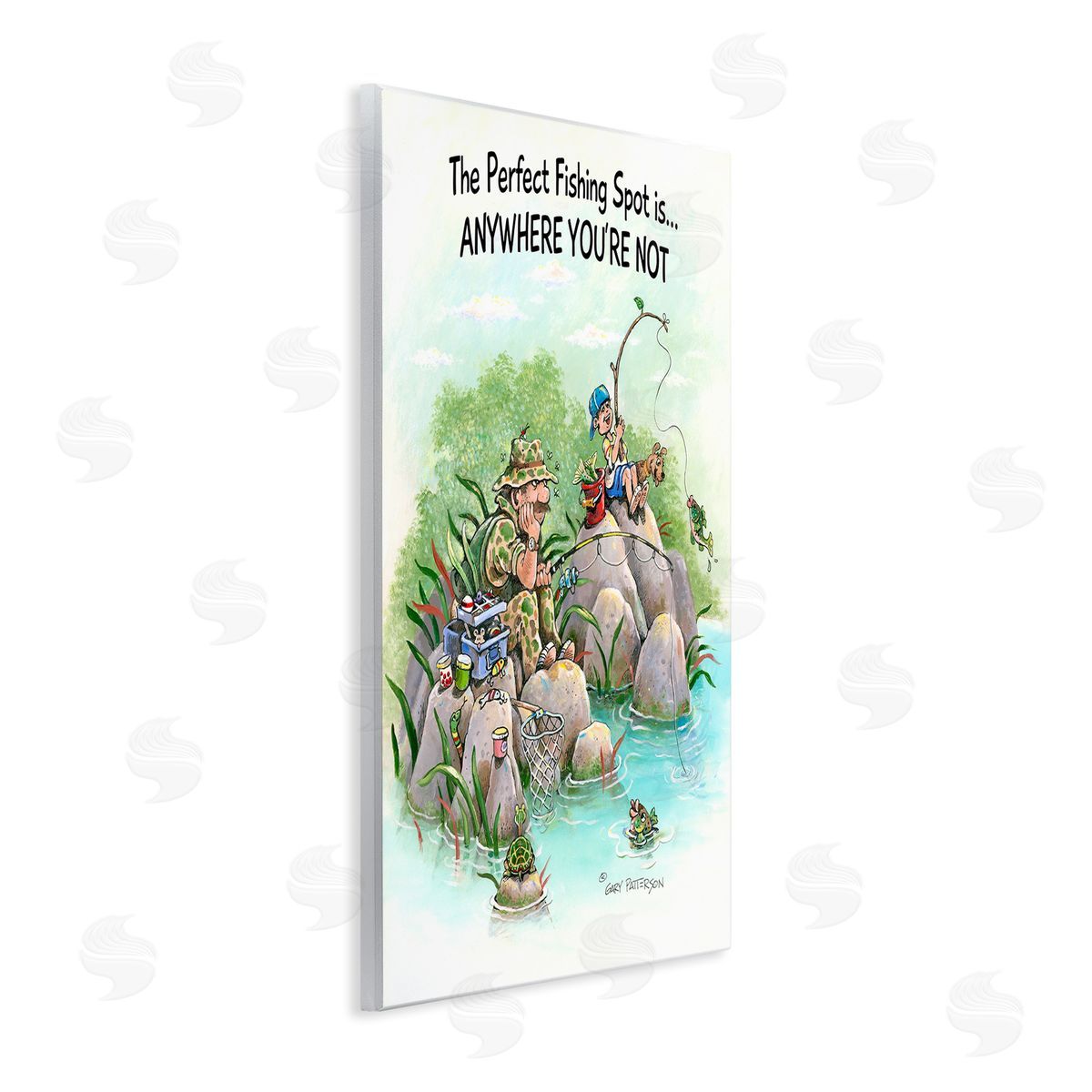 Perfect Fishing Funny Sports Wood Plaque Wall Art, Home Decor by Gary Patterson
