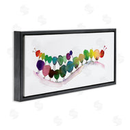 Maria Carluccio | Rainbow Inchworms Cute Painting