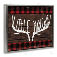 Stupell Studio | Little Man Cave Rustic Antlers