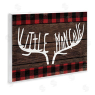 Stupell Studio | Little Man Cave Rustic Antlers