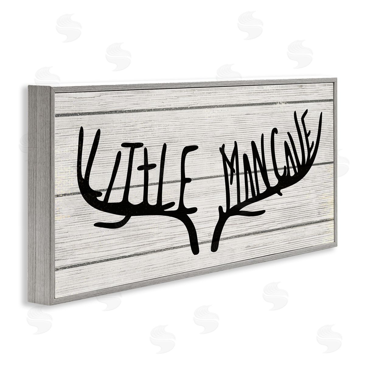 Little Man Cave Farmhouse Grey Frame Print Wall Art, Home Decor by Stupell Studio