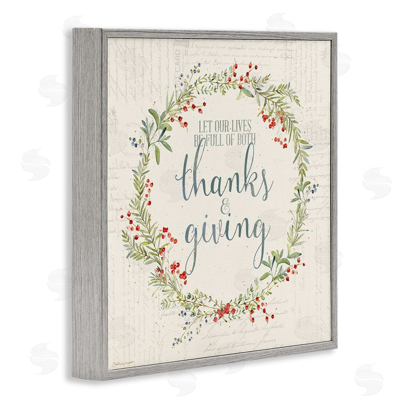 Stephanie Workman Marrott | Thanks & Giving Autumn Phrase