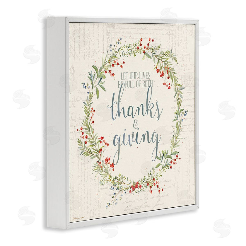 Stephanie Workman Marrott | Thanks & Giving Autumn Phrase