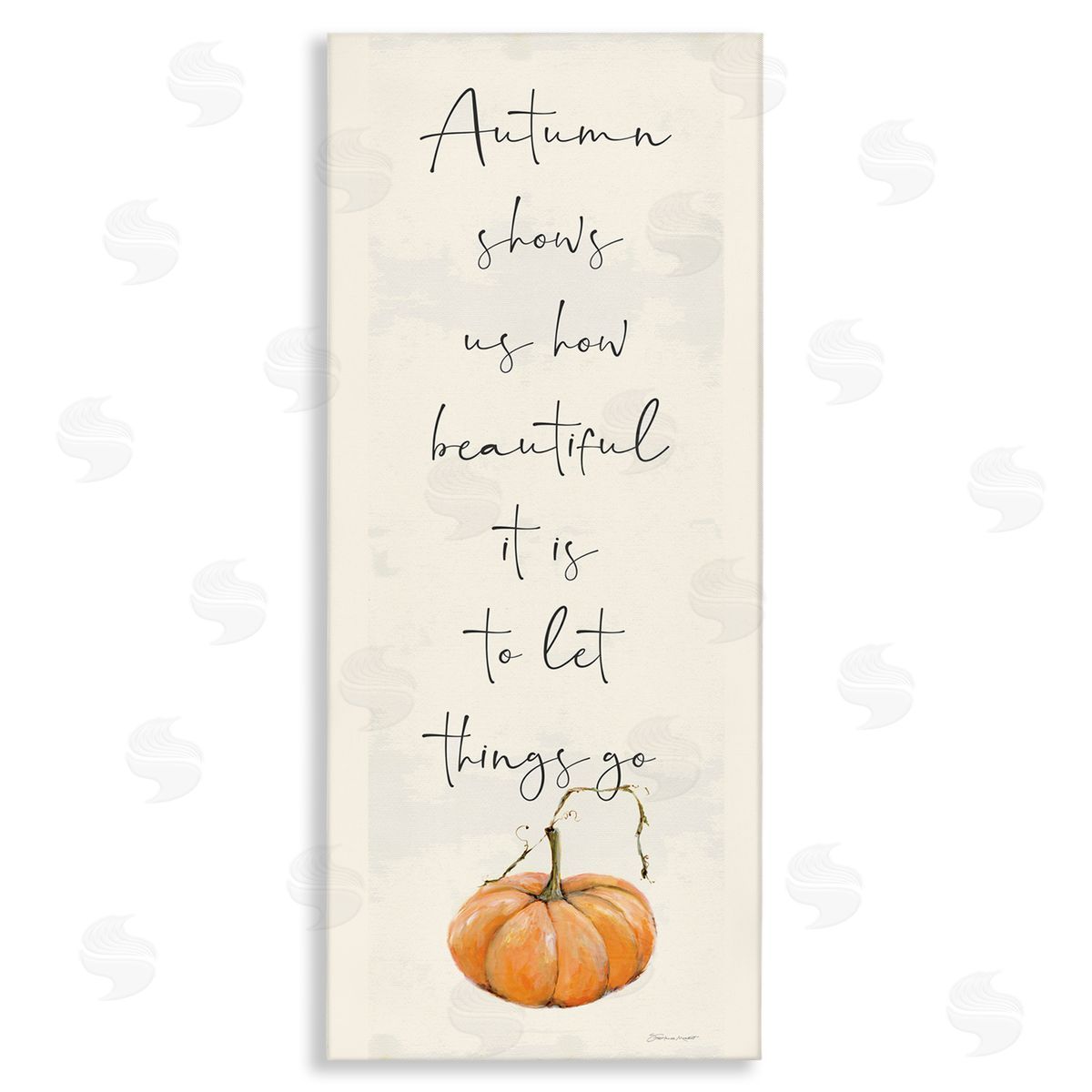 Autumn Beauty Inspirational Phrase Canvas Wall Art, Home Decor by Stephanie Workman Marrott