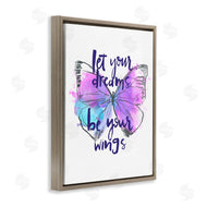 Jennifer Paxton Parker | Dreams Quote Purple Butterfly