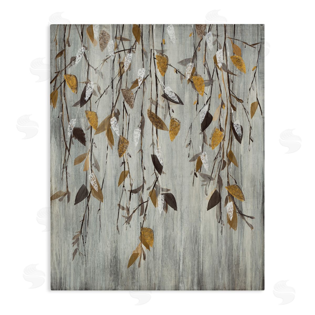 Rustic Brown Forest Vines Canvas Wall Art, Home Decor by Liz Jardine