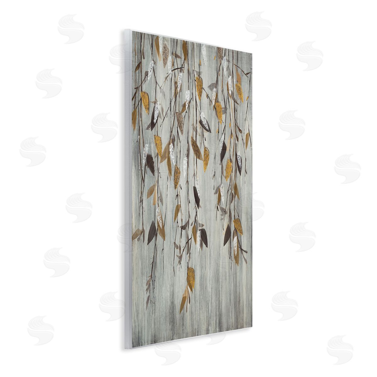 Rustic Brown Forest Vines Wood Plaque Wall Art, Home Decor by Liz Jardine