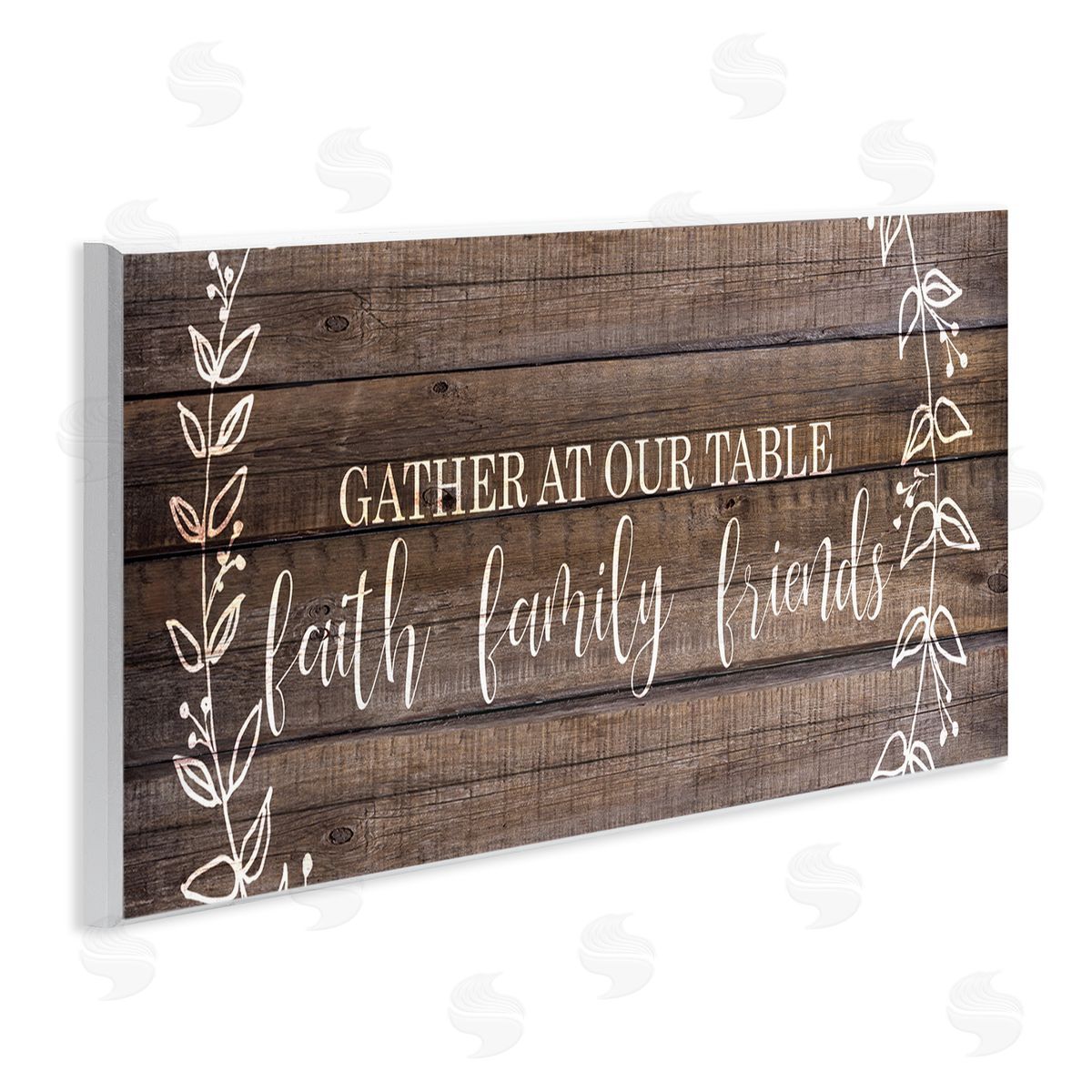 Faith Family Friends Quote Wood Plaque Wall Art, Home Decor by Kim Allen