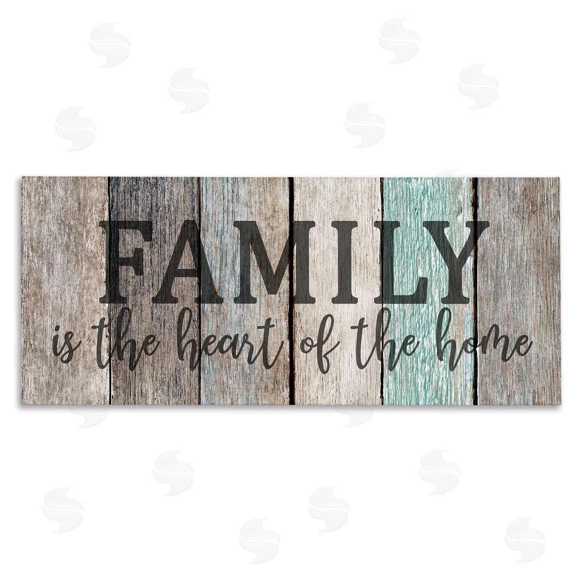 Family is Heart of Home Quote Canvas Wall Art, Home Decor by Kim Allen