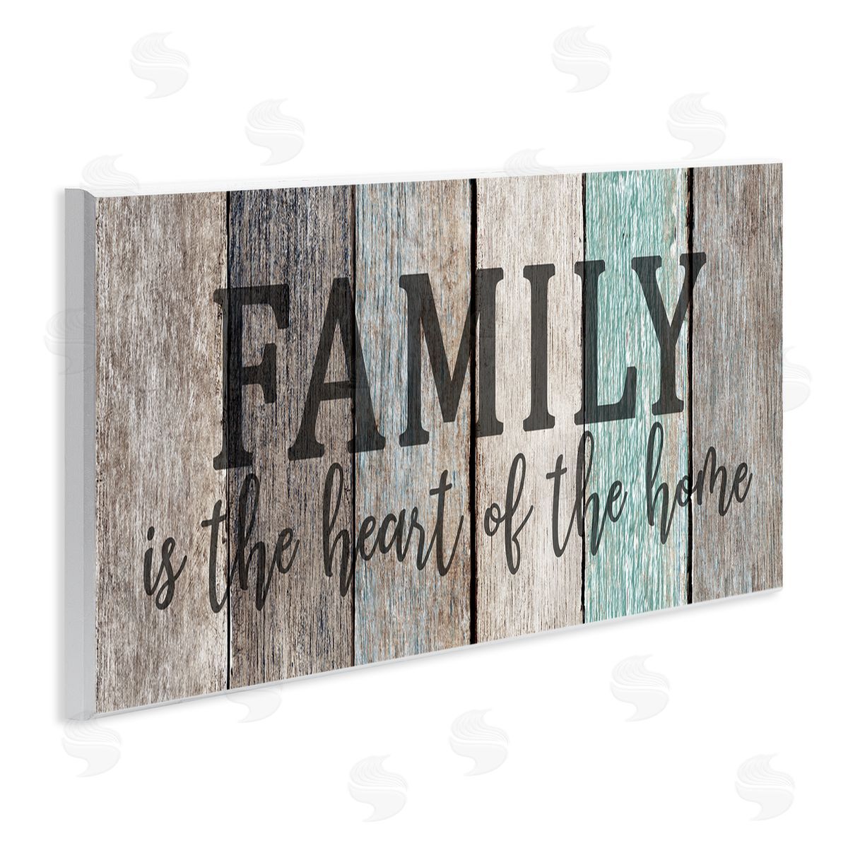 Family is Heart of Home Quote Wood Plaque Wall Art, Home Decor by Kim Allen